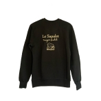 Schwarzer Pullover, Le Sapalet, Unisex
