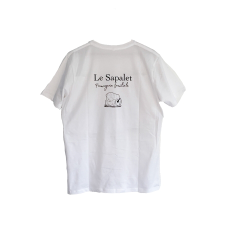 T-Shirt blanc, Le Sapalet, unisexe