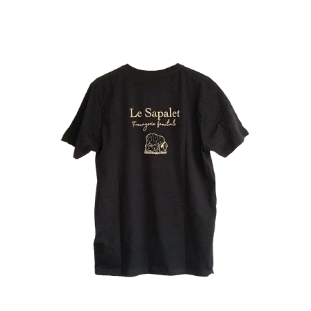 Schwarzes T-Shirt, Le Sapalet, Unisex