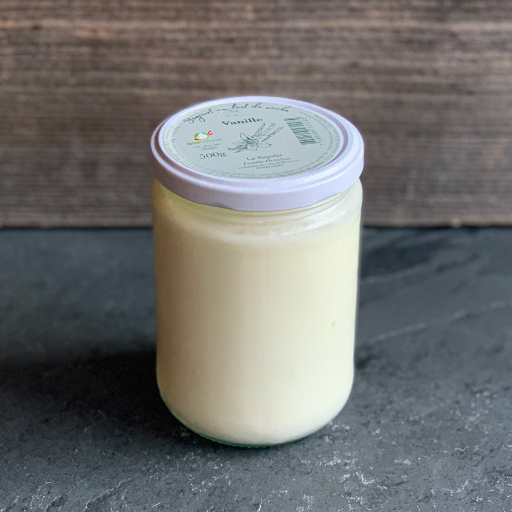 Organic cow's yogurt vanilla 500g