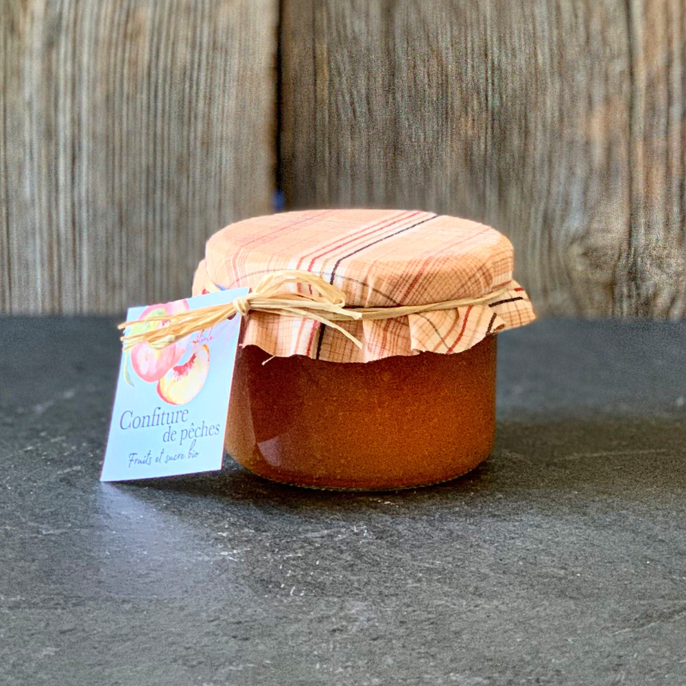 Confiture de pêche bio