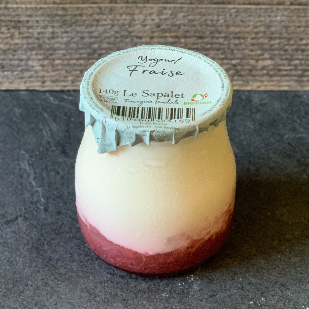 Yogourt vache bio fraise