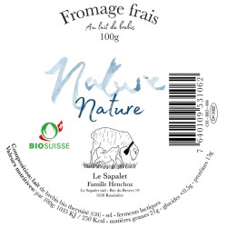 Fromage frais de brebis nature bio (CH)