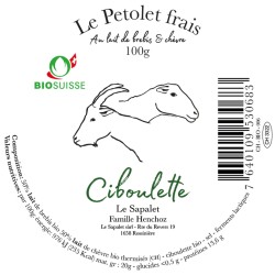 Le Petolet frais bio ciboulette (CH)
