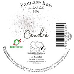 Fromage frais de brebis cendré bio